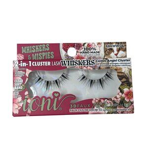 Ioni 3D Faux Mink Lashes Comic Angel Cluster Wispy Cat Eye
